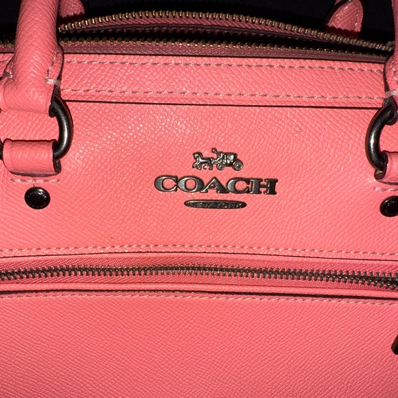 Coach Coral Leather Satchel and Matching Wallet - Picture 2 of 16